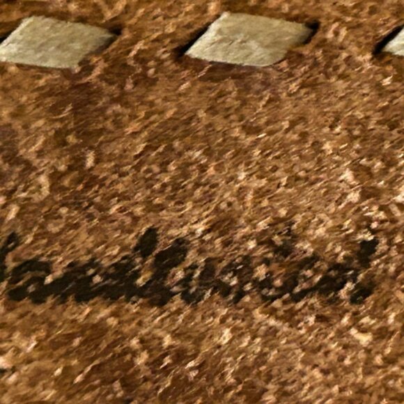 Western tooled Dark Brown Leather Belt size 46 by Tony Lama - Picture 4 of 6